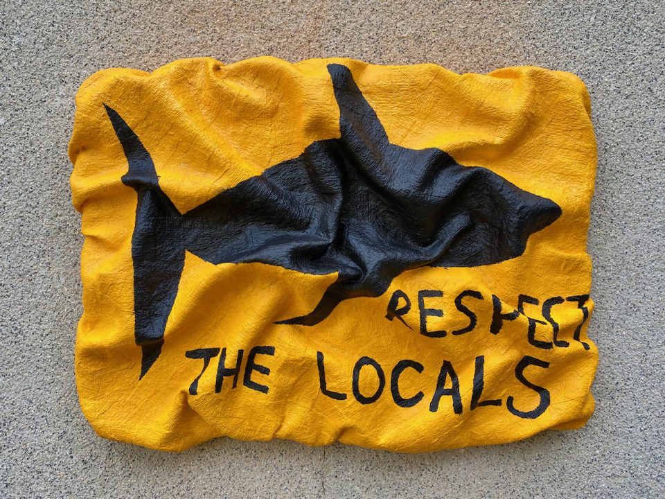 "Respect the locals", 60x80 cm, 2022. Acrilico
