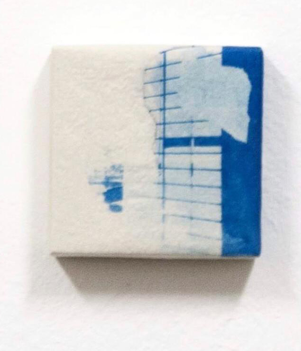 Daily memories-frammento 9, cyanotype on paper, 10x10 cm, 2017 -Virginia Dal Magro