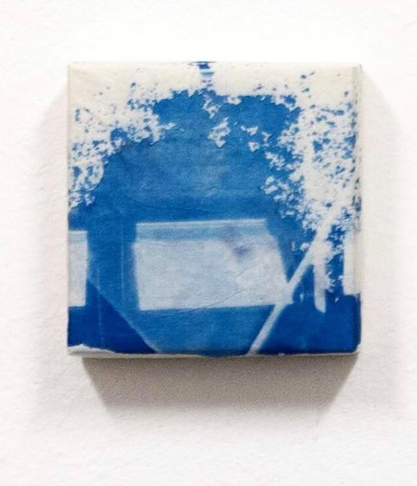 Daily memories-frammento 7, cyanotype on paper, 10x10 cm, 2017 -Virginia Dal Magro