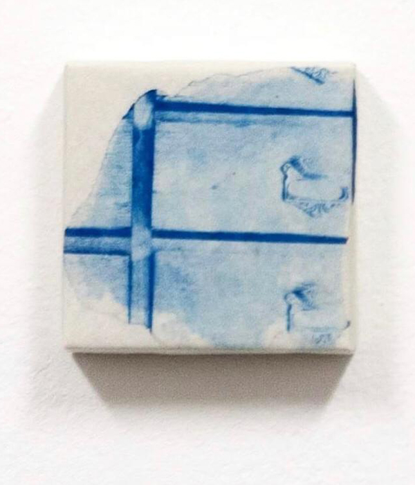 Daily memories-frammento 8, cyanotype on paper, 10x10 cm, 2017 -Virginia Dal Magro