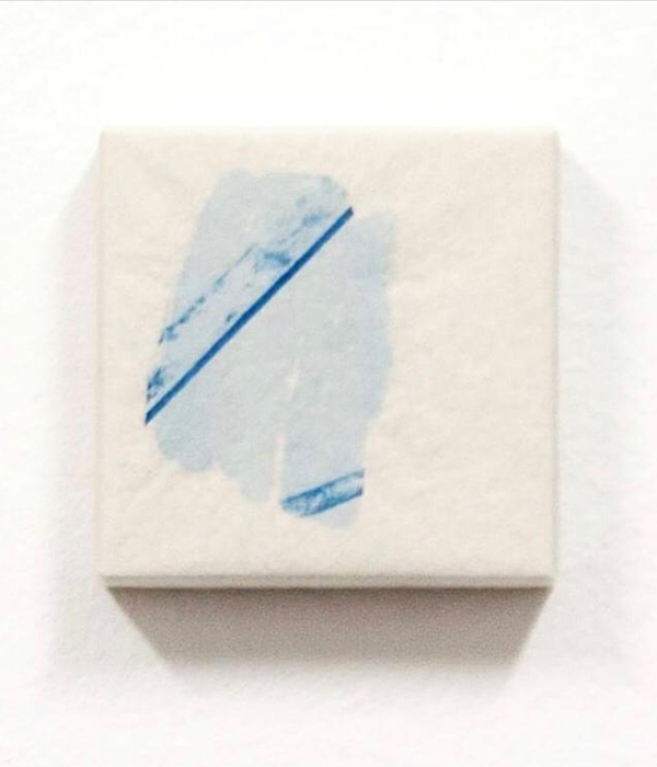 Daily memories-frammento 4, cyanotype on paper, 10x10 cm, 2017 -Virginia Dal Magro