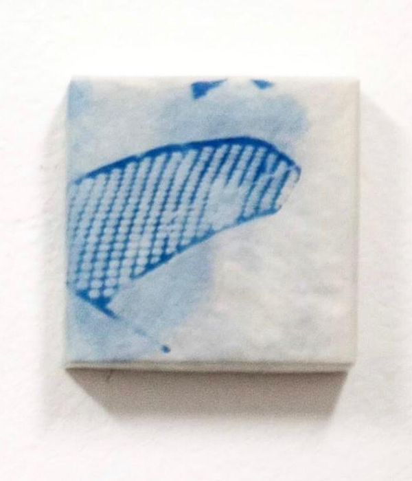 Daily memories-frammento 5, cyanotype on paper, 10x10 cm, 2017 -Virginia Dal Magro