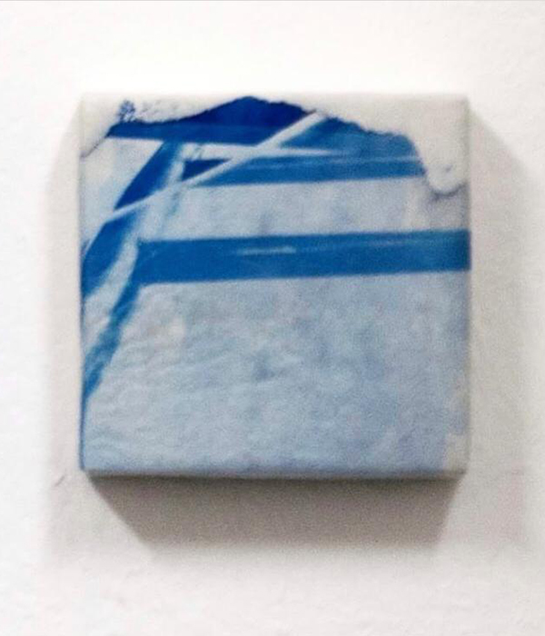 Daily memories-frammento 10, cyanotype on paper, 10x10 cm, 2017 -Virginia Dal Magro