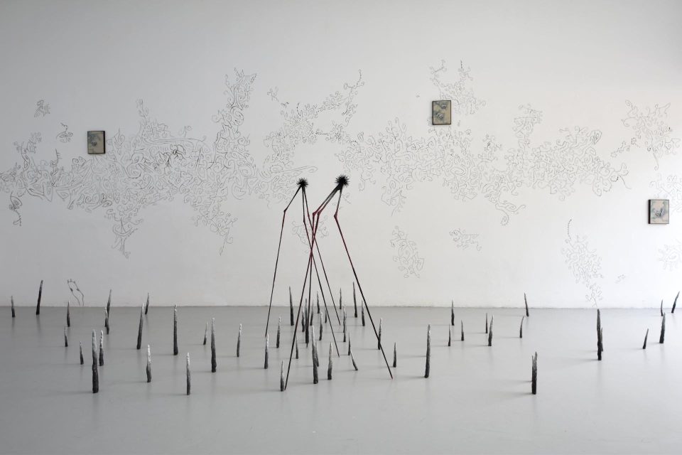 Lorenzo D'Alba, "Echinus", tecnica mista, 2021.