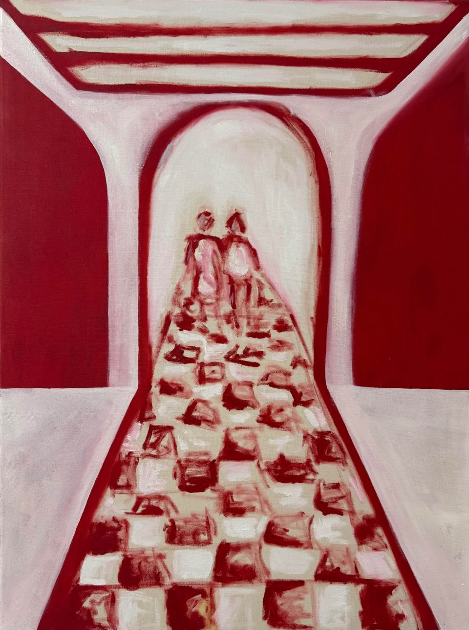 Fiamma Diletta Cremonese, "Il nostro gioco", olio su tela, 70x50 cm, 2026.